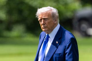 US president Donald Trump departs the White House for the Middle East in Washington, DC, USA, 12 May 2025. In the first extended international trip of his second term in office, Trump is scheduled to visit Saudi Arabia, Qatar, and the United Arab Emirates